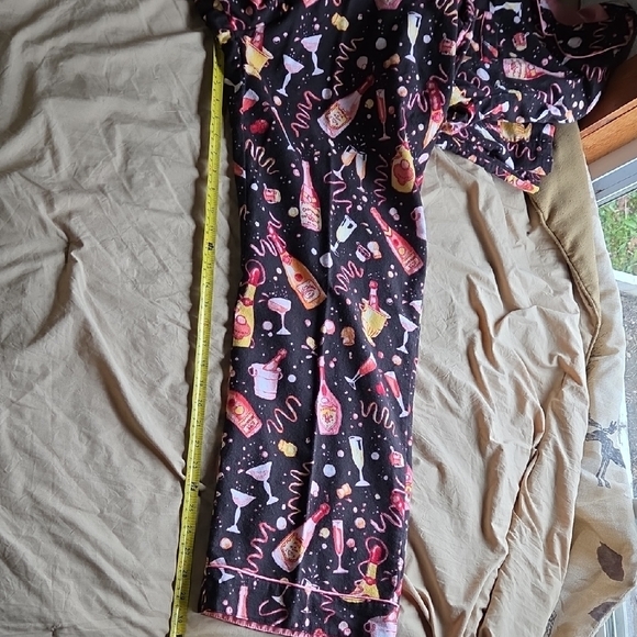 Nick & Nora Black Pajama Set with Colorful Print - Picture 12 of 13
